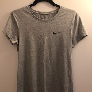 Women’s Gray Nike dry fit workout top